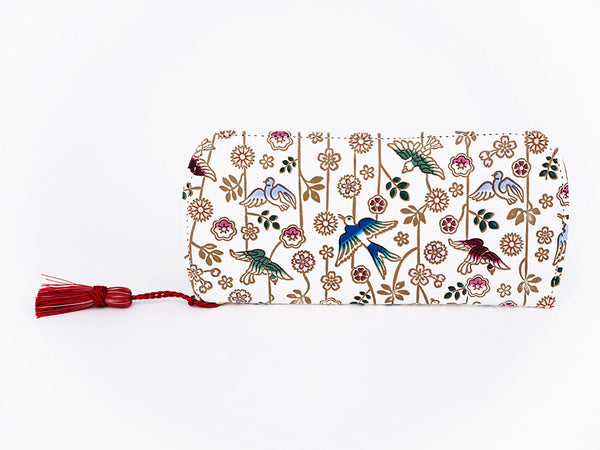 Birds and Cherry Blossoms Eyeglasses Case