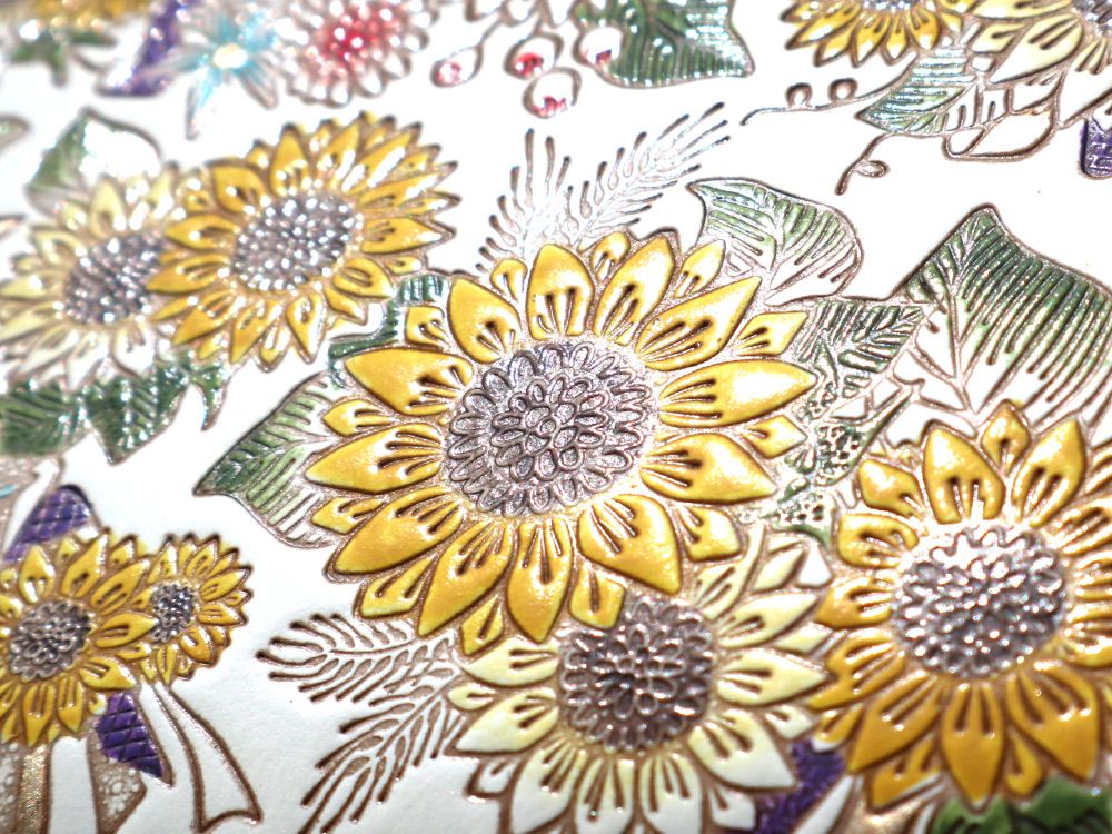 Sunflowers Zippered Long Wallet