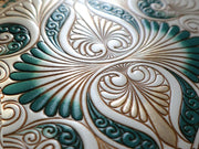 Rocaille (Ivy Green) Double Sided Business Card Case