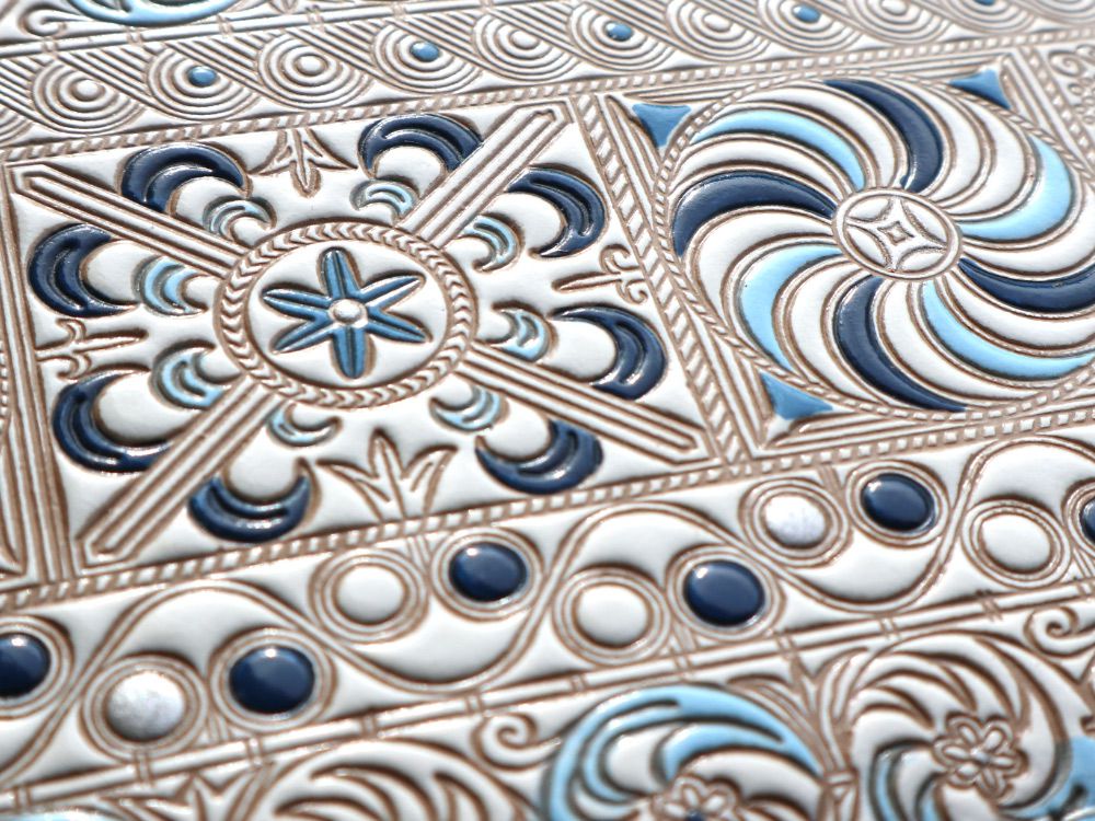 KINSHA - Persia Tiles (Blue) Hand Mirror