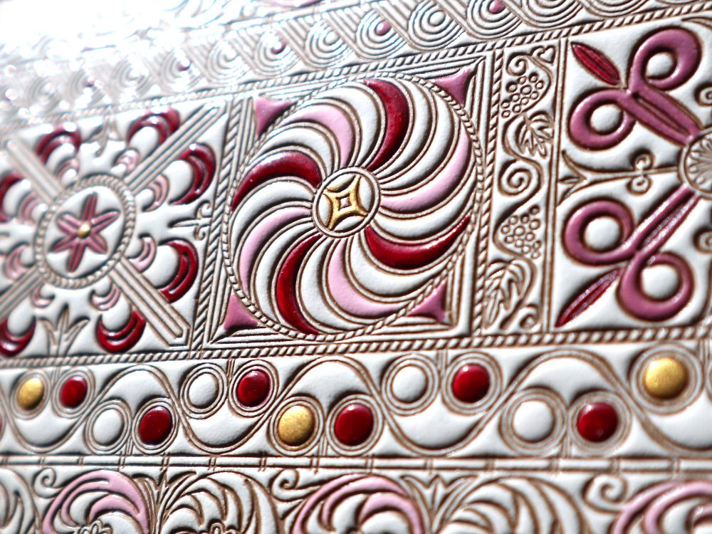 KINSHA - Persia Tiles (Pink) L-shaped Long Wallet