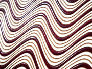 YOKONAMI Waves (Wine) Zippered Bi-fold Wallet