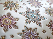 Snowflakes Double Sided Business Card Case