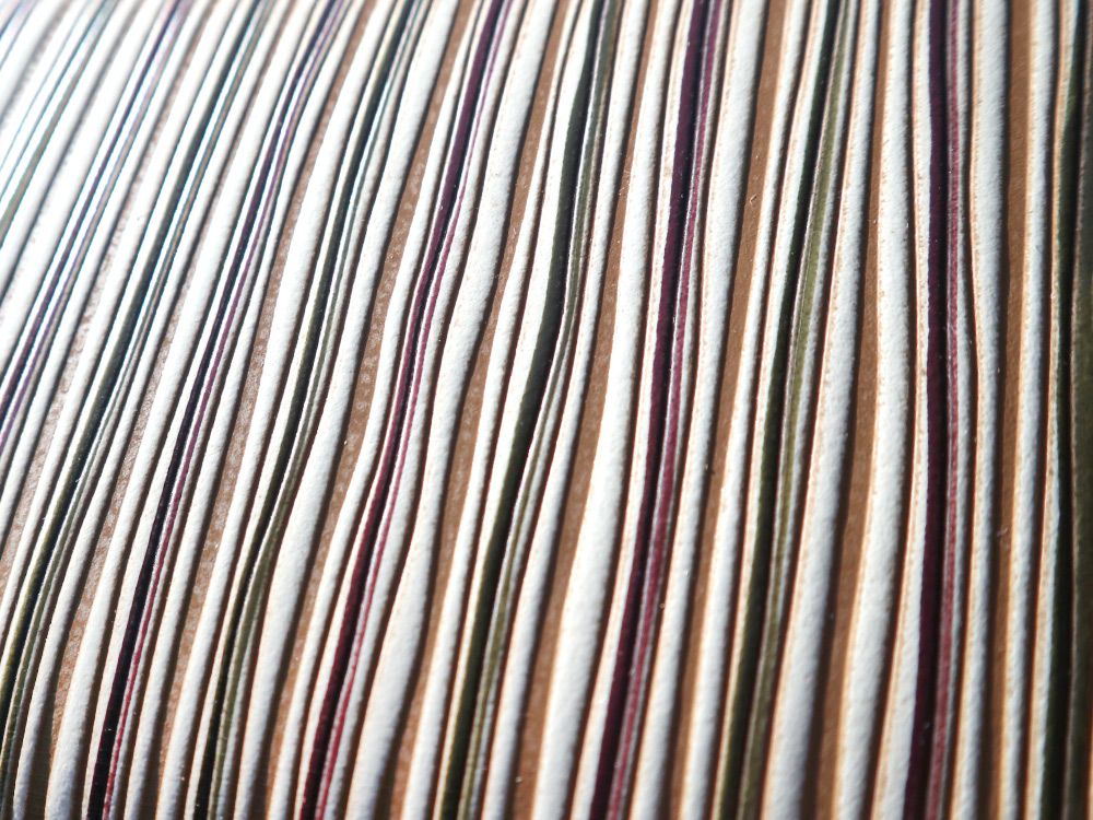 YATARAJIMA - Vertical Stripes GAMASATSU Square Billfold with Clasp